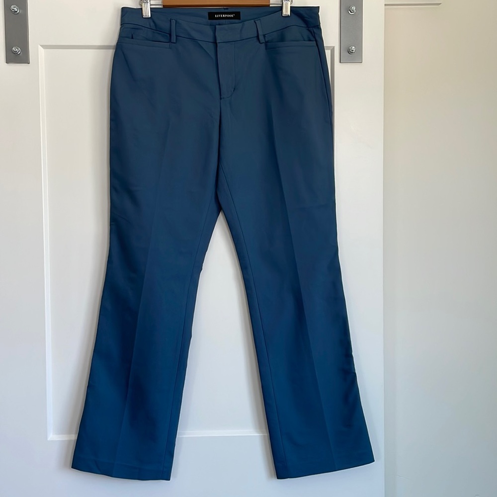 Liverpool Slate Blue Work Pants